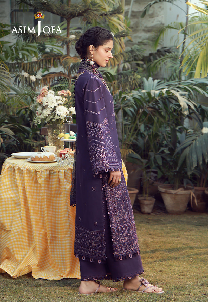 AJMUB-05 Embroidered Cambric Unstitched 3 Pcs