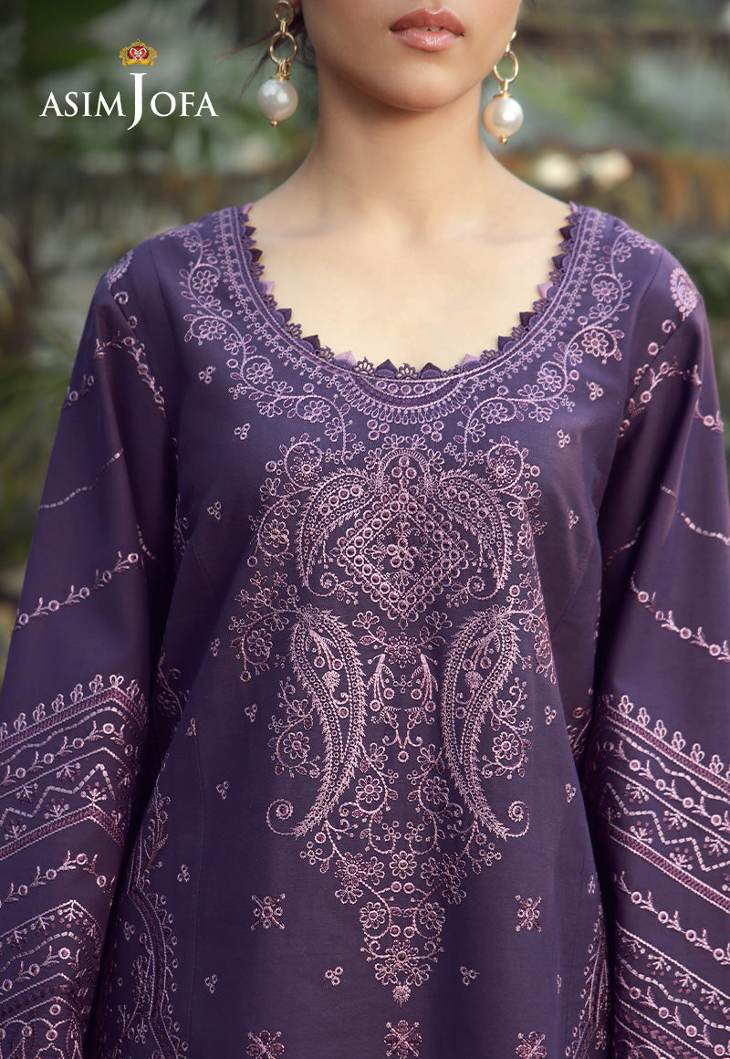 AJMUB-05 Embroidered Cambric Unstitched 3 Pcs