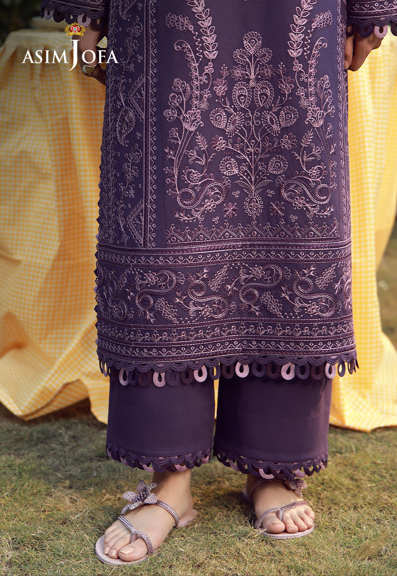 AJMUB-05 Embroidered Cambric Unstitched 3 Pcs