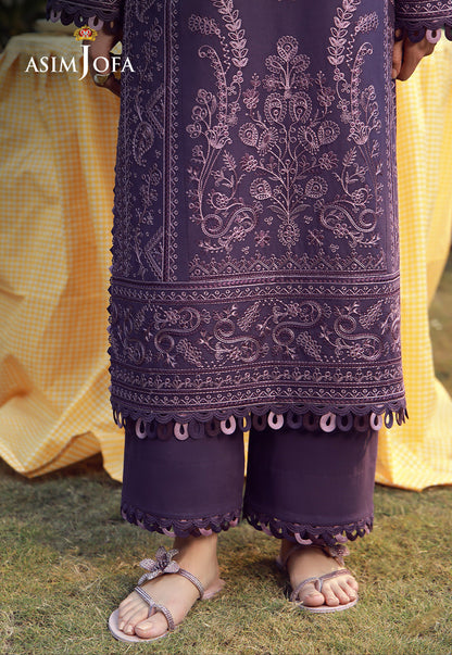 AJMUB-05 Embroidered Cambric Unstitched 3 Pcs