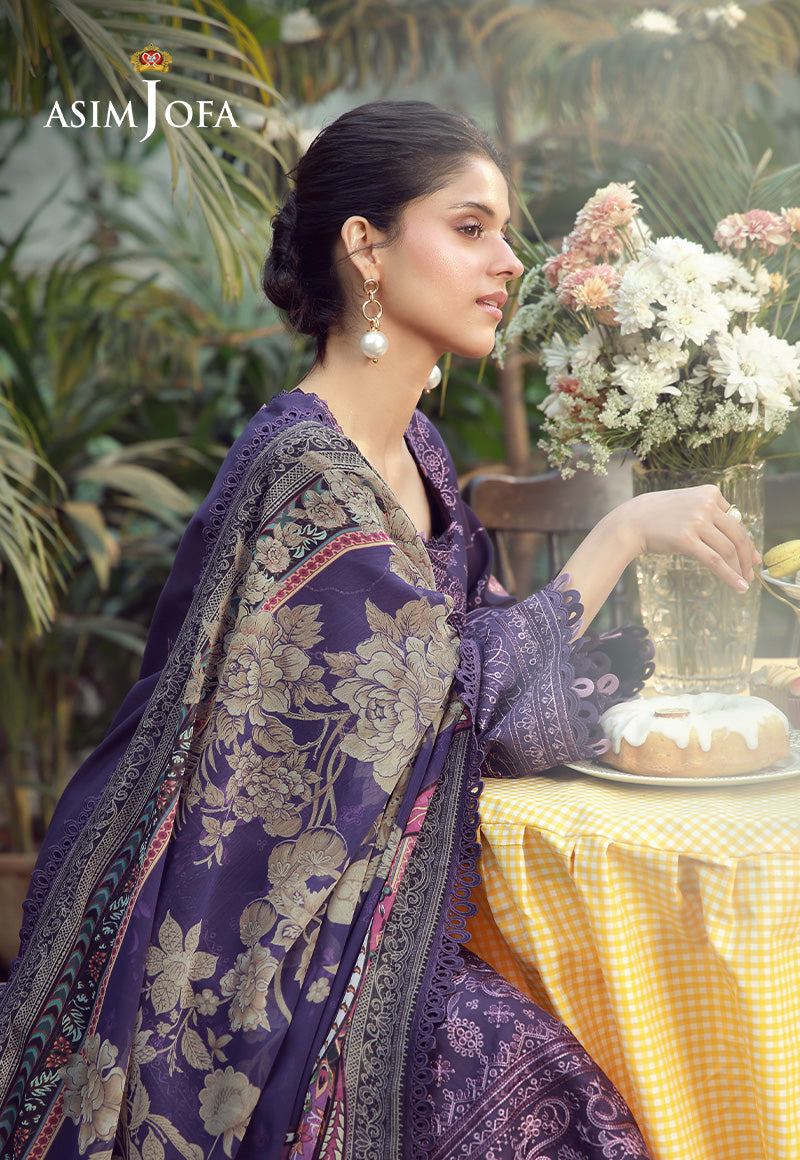 AJMUB-05 Embroidered Cambric Unstitched 3 Pcs