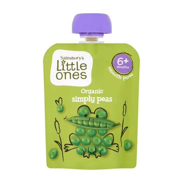 Sainsbury's Little Ones Organic Simply Peas 70g
