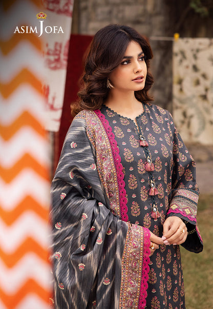 AJUBJ-49 PRINTED LAWN 3 PC