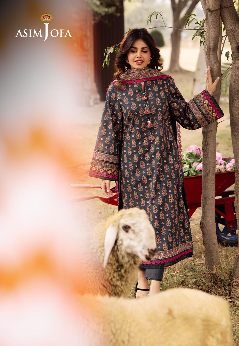 AJUBJ-49 PRINTED LAWN 3 PC