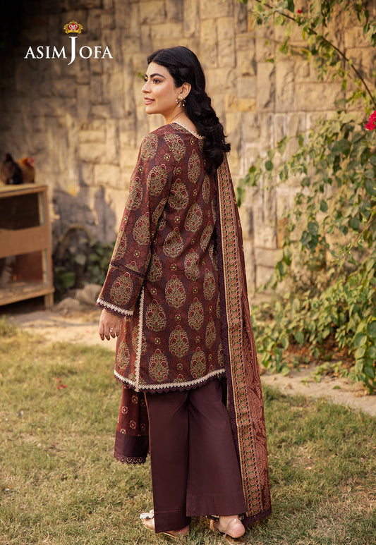 AJUBJ-23 Printed Lawn 3 Pcs