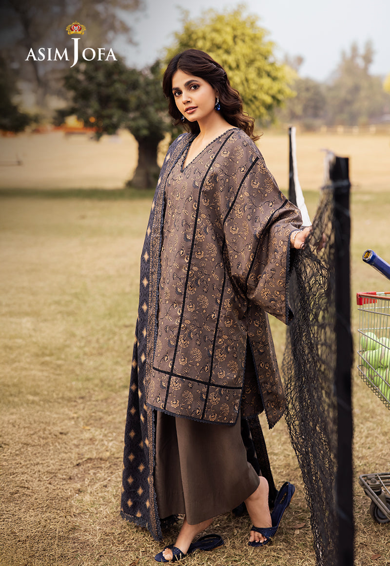 AJUBJ-20 Printed Lawn 3 Pcs