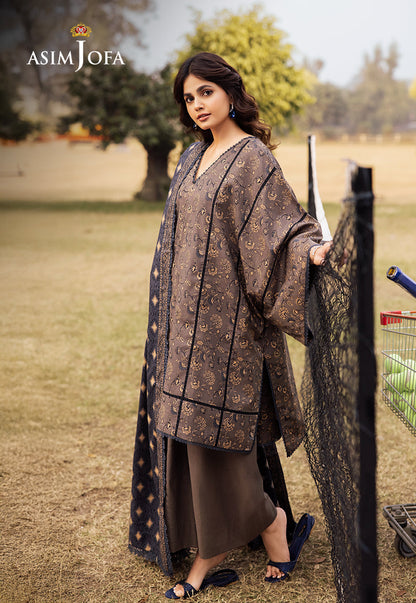 AJUBJ-20 Printed Lawn 3 Pcs
