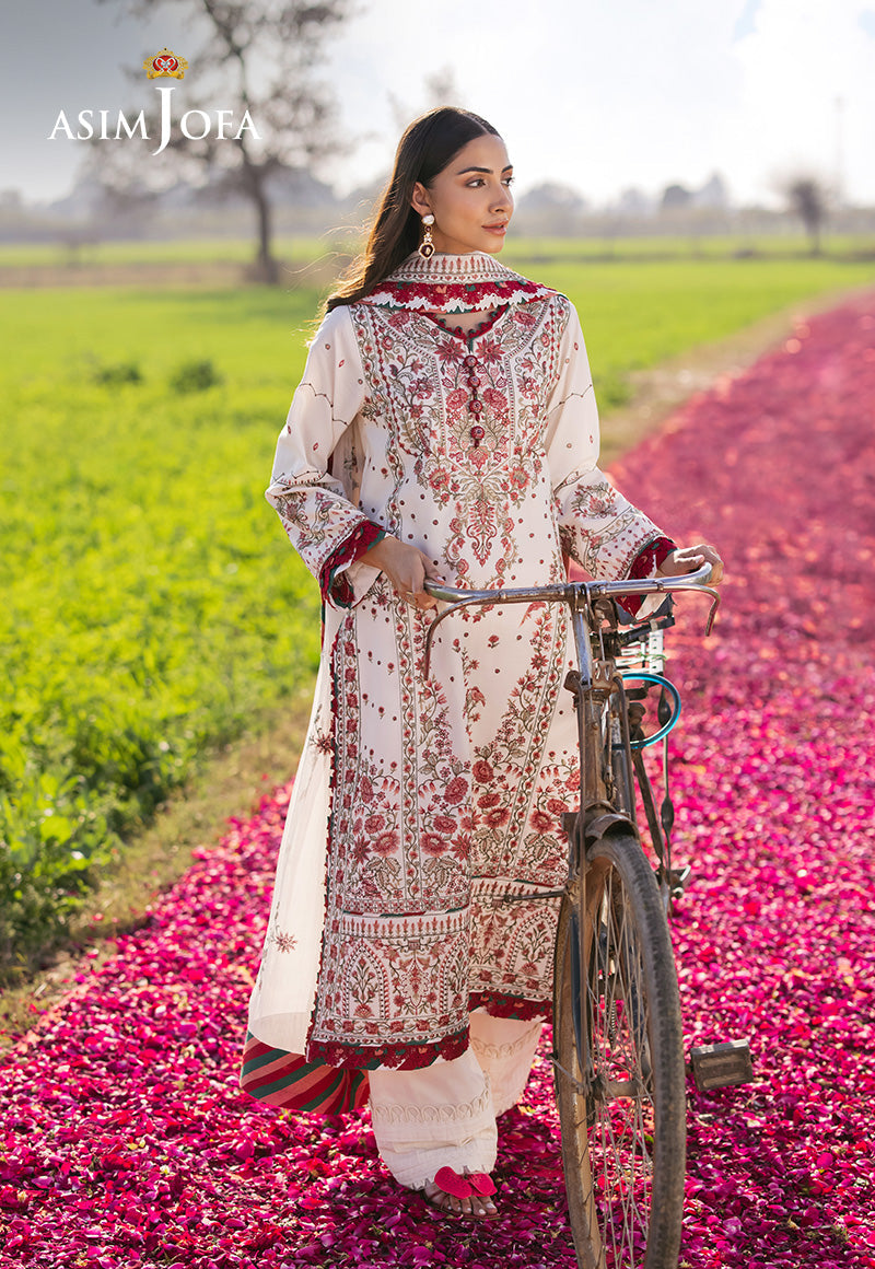 AJELL-08 EMBROIDERED LAWN 3 PCS