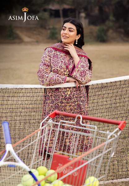 AJUBJ-21 Printed Lawn 3 Pcs
