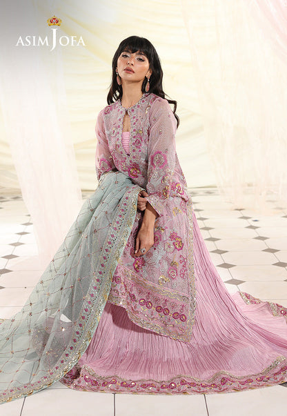 AJUEV-11 EMBROIDERED AYUDIA ZARI NET UNSTITCHED 3 PCS