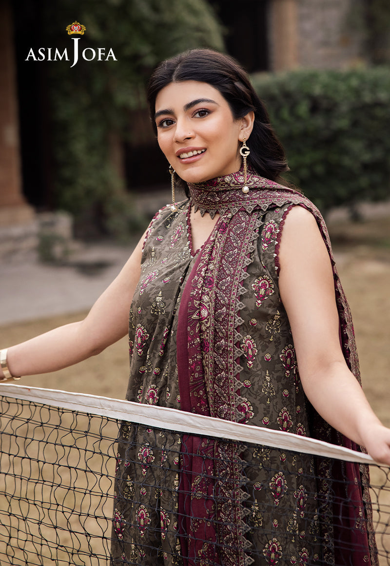 AJUBJ-29 PRINTED LAWN 3 PC