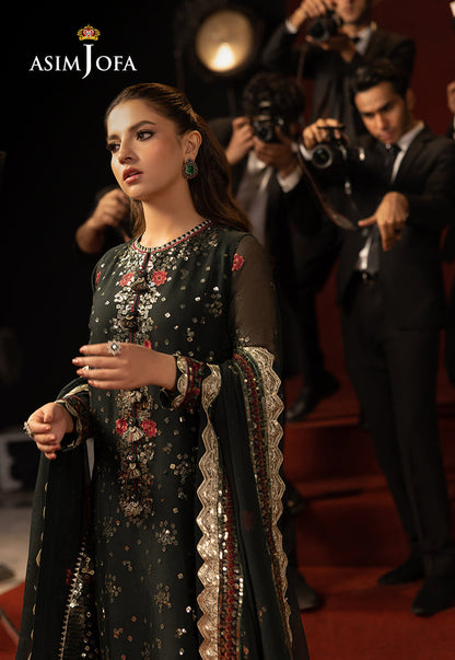 AJLLF-17 Embroidered Chiffon 3 Pcs
