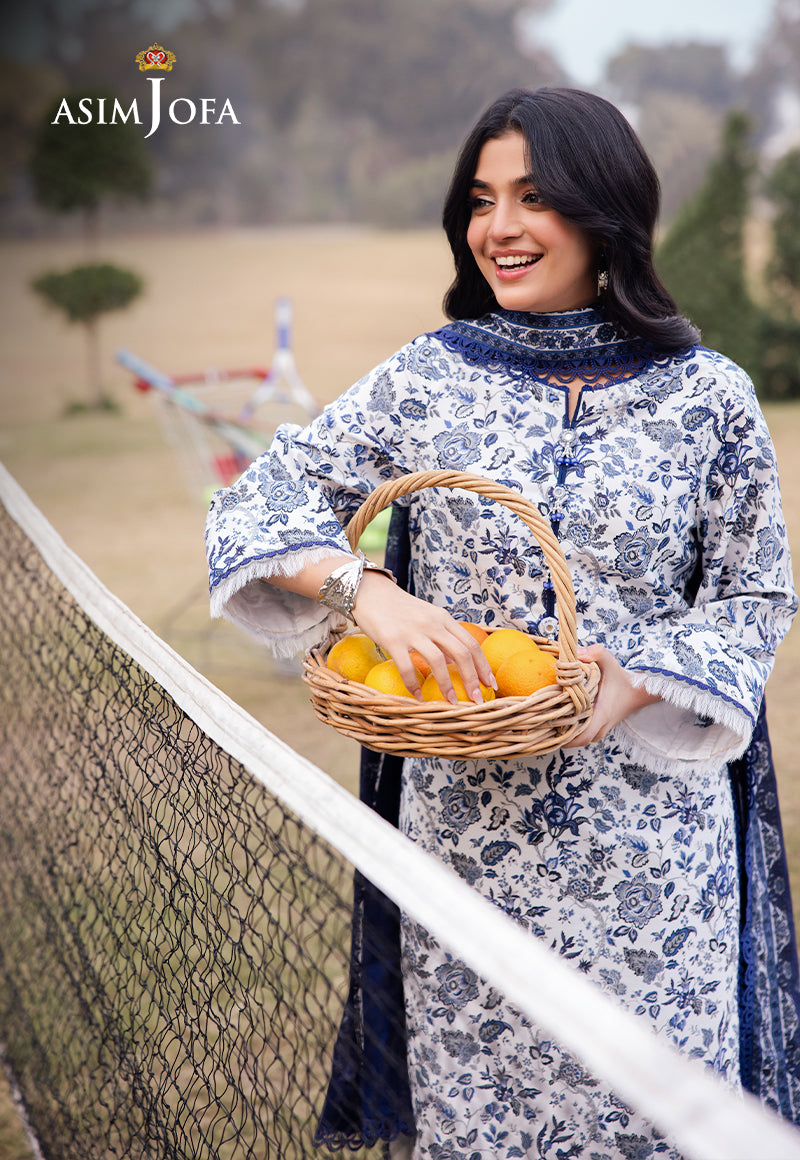 AJUBJ-35 PRINTED LAWN 3 PC