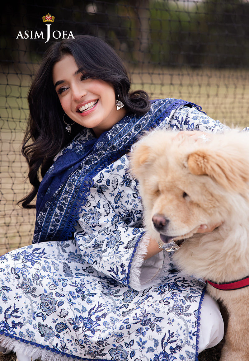 AJUBJ-35 PRINTED LAWN 3 PC
