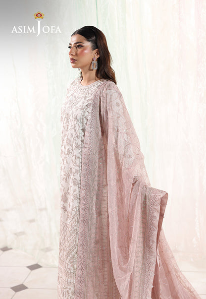 AJUEV-17 EMBROIDERED SLUB LAWN UNSTITCHED 3 PCS