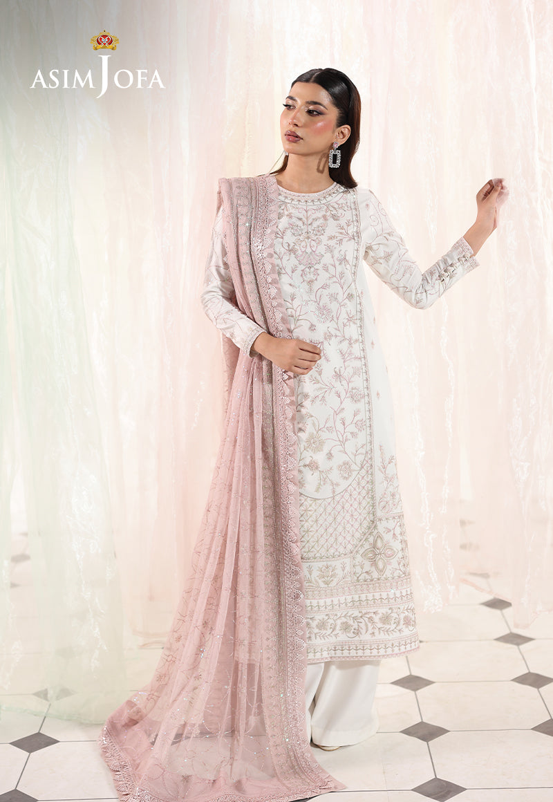 AJUEV-17 EMBROIDERED SLUB LAWN UNSTITCHED 3 PCS