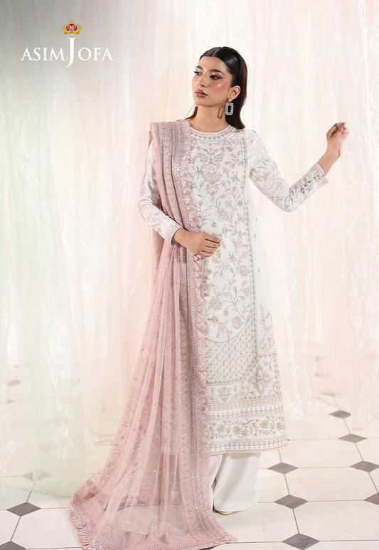 AJUEV-17 EMBROIDERED SLUB LAWN UNSTITCHED 3 PCS