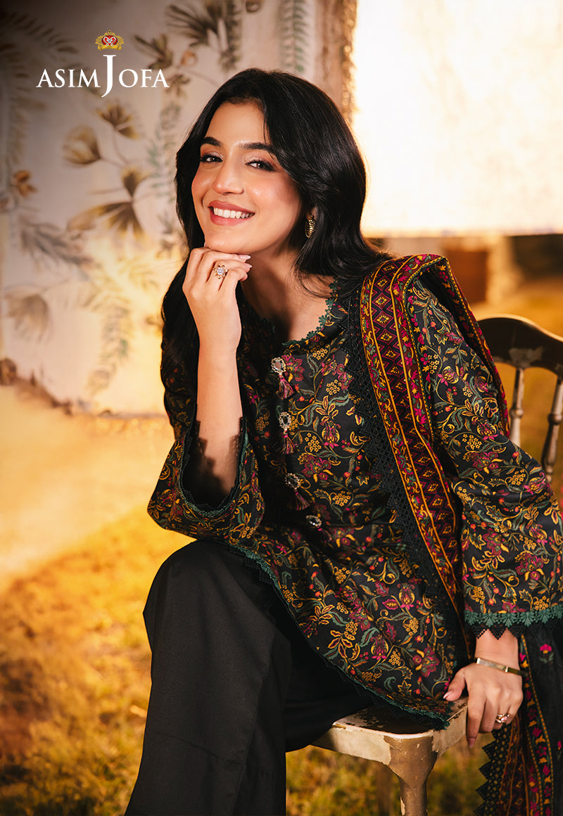 AJUBJ-25 PRINTED LAWN 3 PC