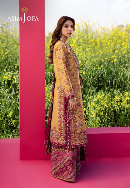 AJELL-07 EMBROIDERED LAWN 3 PCS