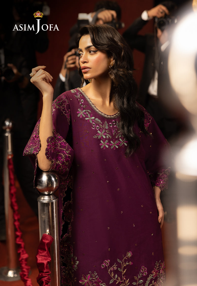 AJLLF-09 Embroidered Lawn Silk 2 Pcs