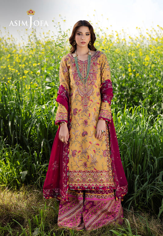 AJELL-07 EMBROIDERED LAWN 3 PCS