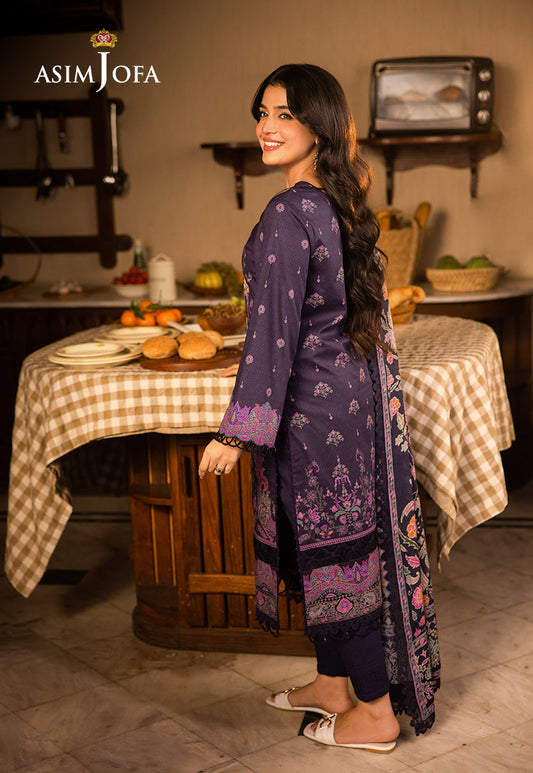 AJUBJ-07 PRINTED EMBROIDERED LAWN 3 PC