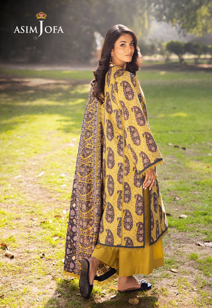 AJUBJ-33 PRINTED LAWN 3 PC