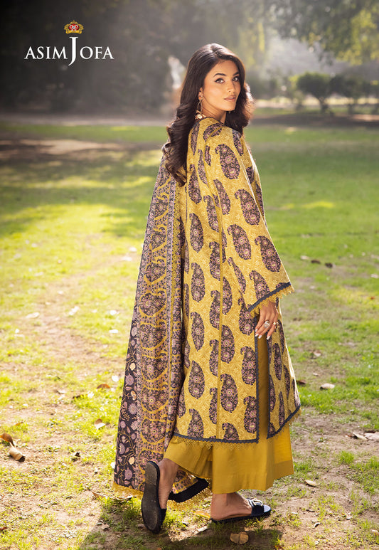 AJUBJ-33 PRINTED LAWN 3 PC