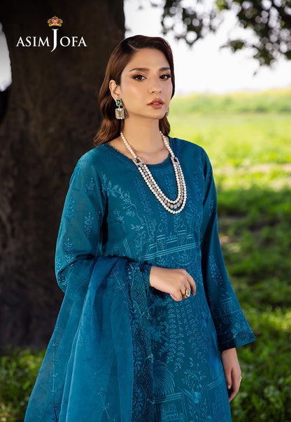 AJELL-17 EMBROIDERED LAWN 3 PCS