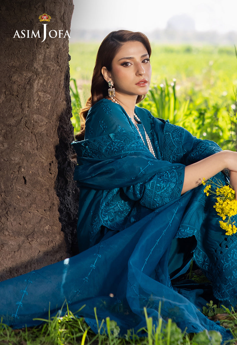 AJELL-17 EMBROIDERED LAWN 3 PCS