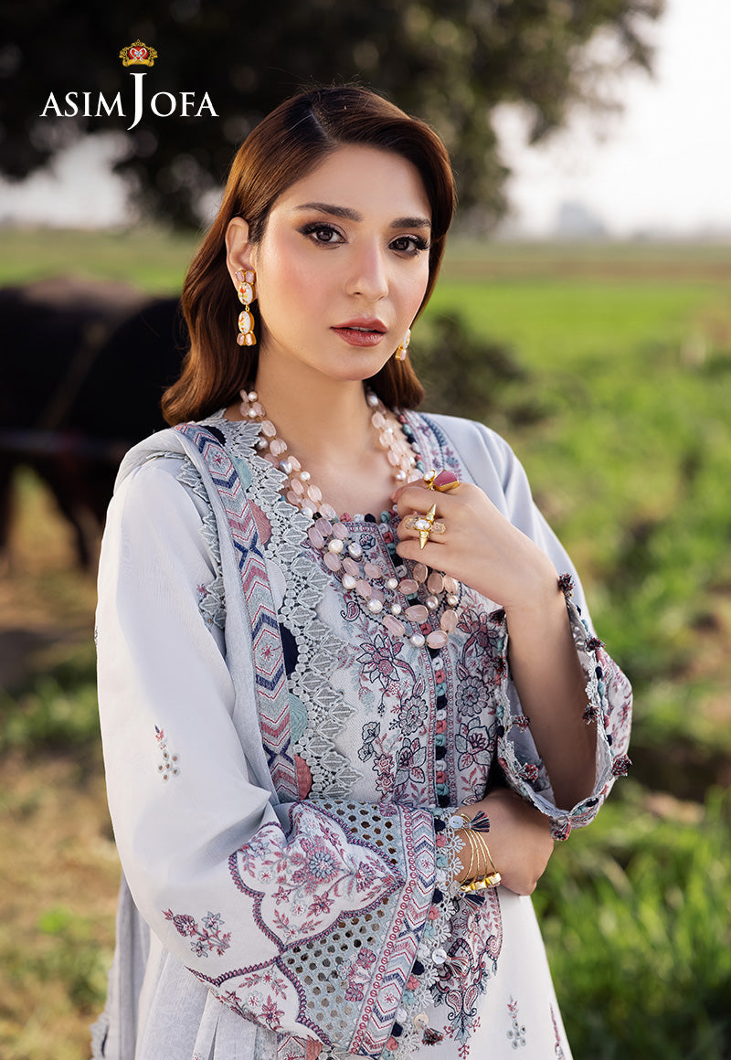 AJELL-10 EMBROIDERED LAWN 3 PCS