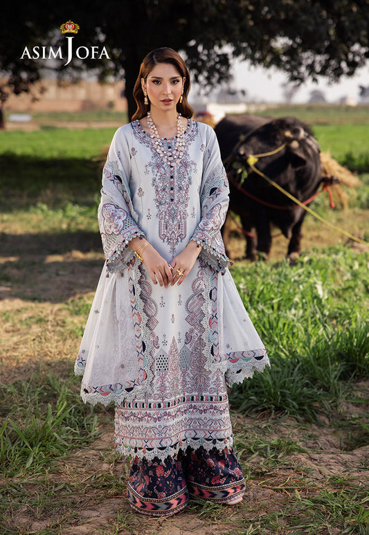 AJELL-10 EMBROIDERED LAWN 3 PCS