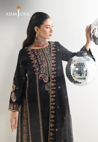 AJUEV-03 EMBROIDERED SILK UNSTITCHED 3 PCS