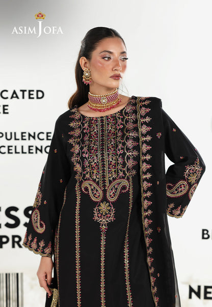 AJUEV-03 EMBROIDERED SILK UNSTITCHED 3 PCS