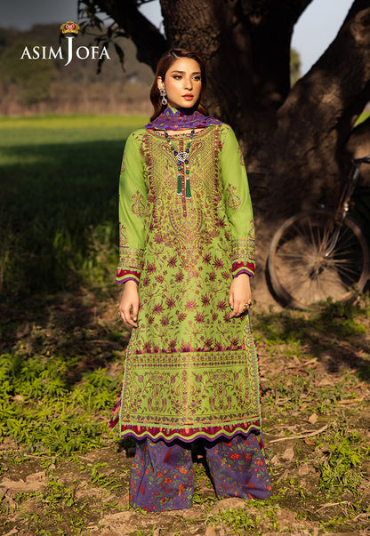 AJELL-05 EMBROIDERED LAWN 3 PCS