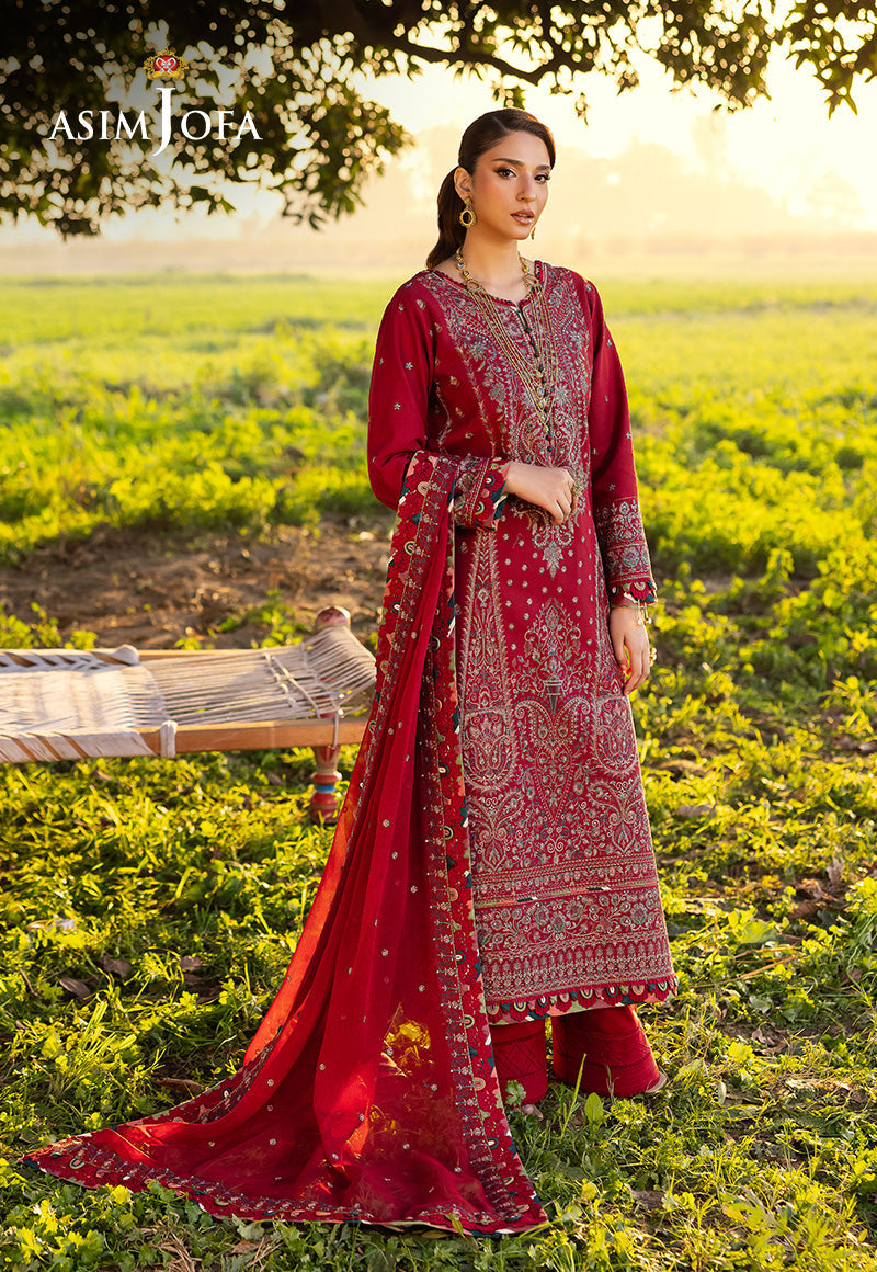 AJELL-06 EMBROIDERED LAWN 3 PCS