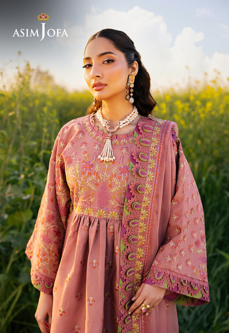 AJELL-16 EMBROIDERED LAWN 3 PCS