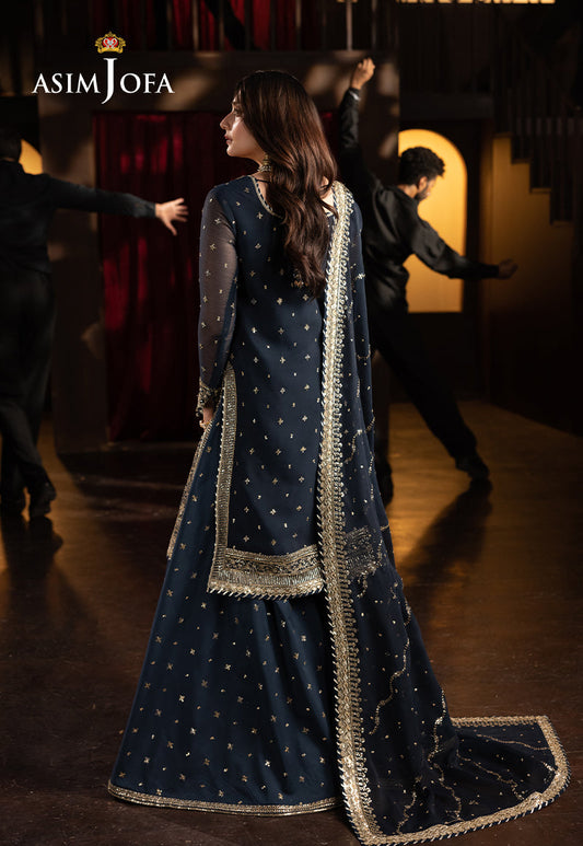 AJFO-02 EMBROIDERED CHIFFON UNSTITCHED 3 PCS