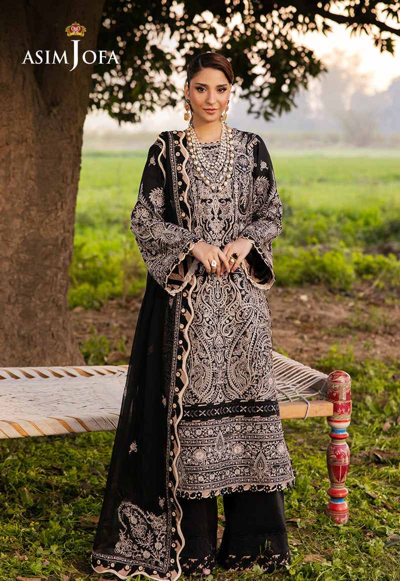 AJELL-03 EMBROIDERED LAWN 3 PCS