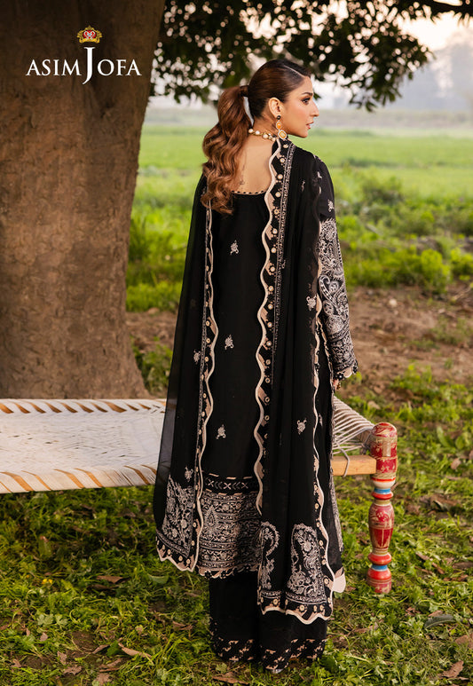 AJELL-03 EMBROIDERED LAWN 3 PCS