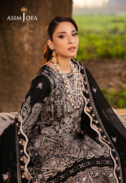 AJELL-03 EMBROIDERED LAWN 3 PCS