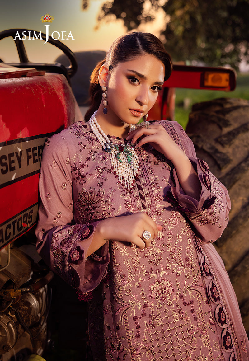 AJELL-02 EMBROIDERED LAWN 3 PCS