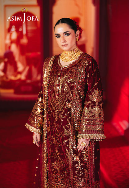 AJMVP-02 EMBROIDERED VELVET STITCHED 3 PCS