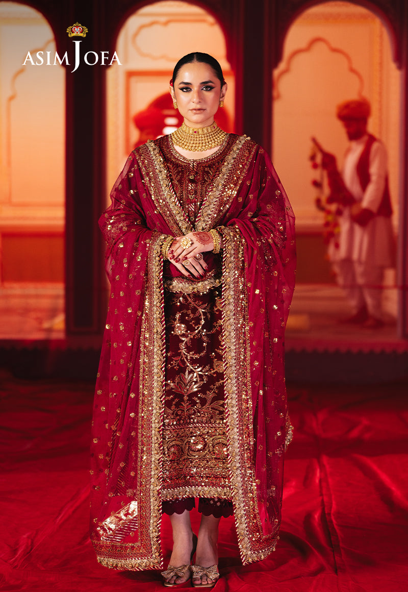 AJMVP-02 EMBROIDERED VELVET STITCHED 3 PCS