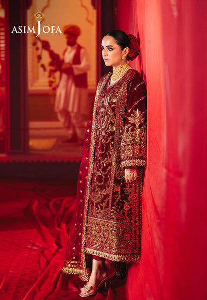 AJMVP-02 EMBROIDERED VELVET STITCHED 3 PCS