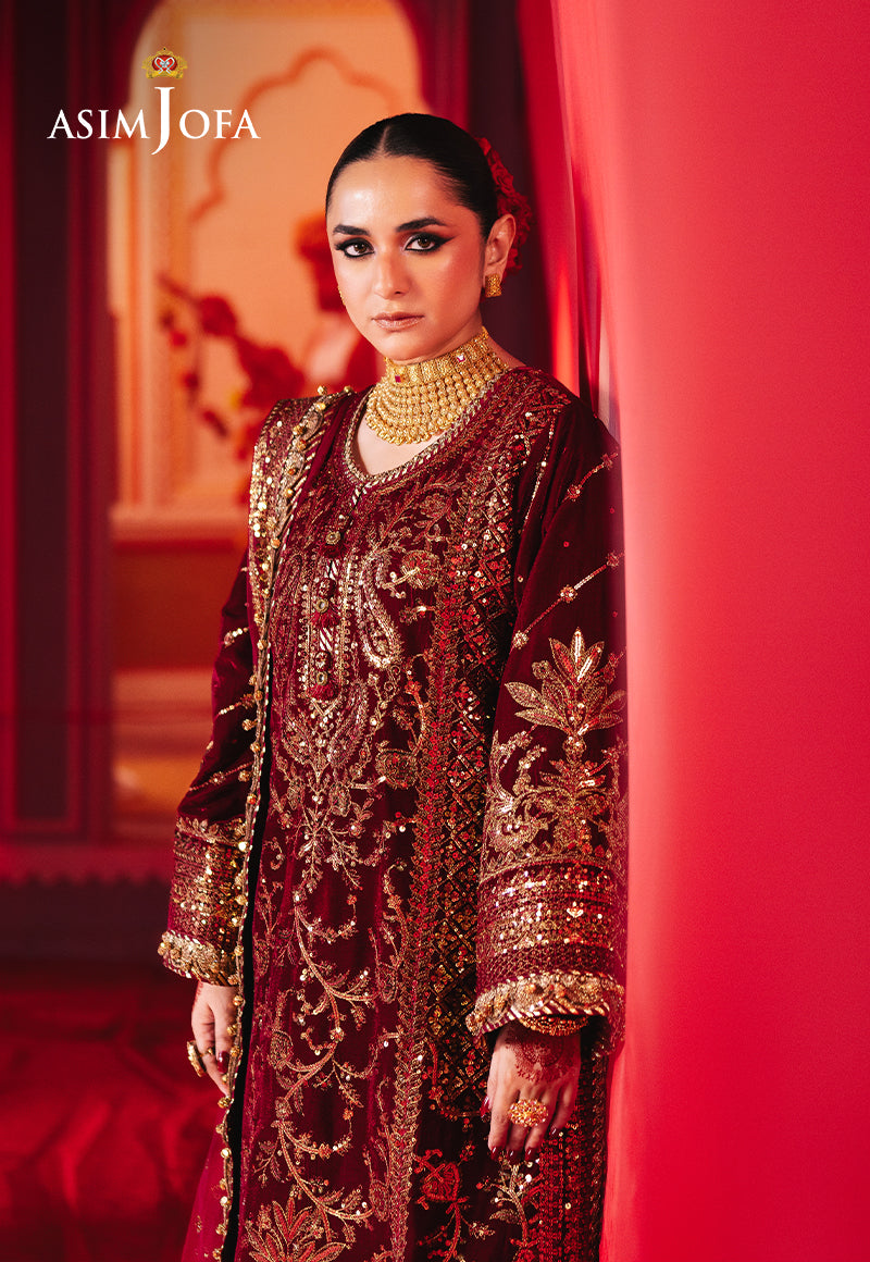 AJMVP-02 EMBROIDERED VELVET STITCHED 3 PCS