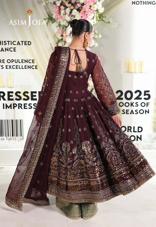 AJUEV-09 EMBROIDERED CHIFFON UNSTITCHED 3 PCS
