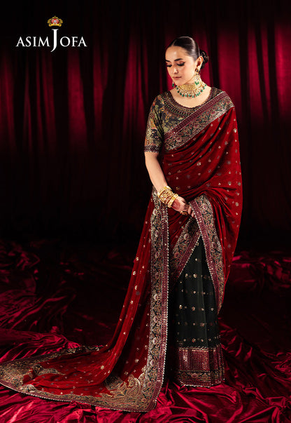 AJMVP-08 EMBROIDERED VELVET STITCHED 2 PCS