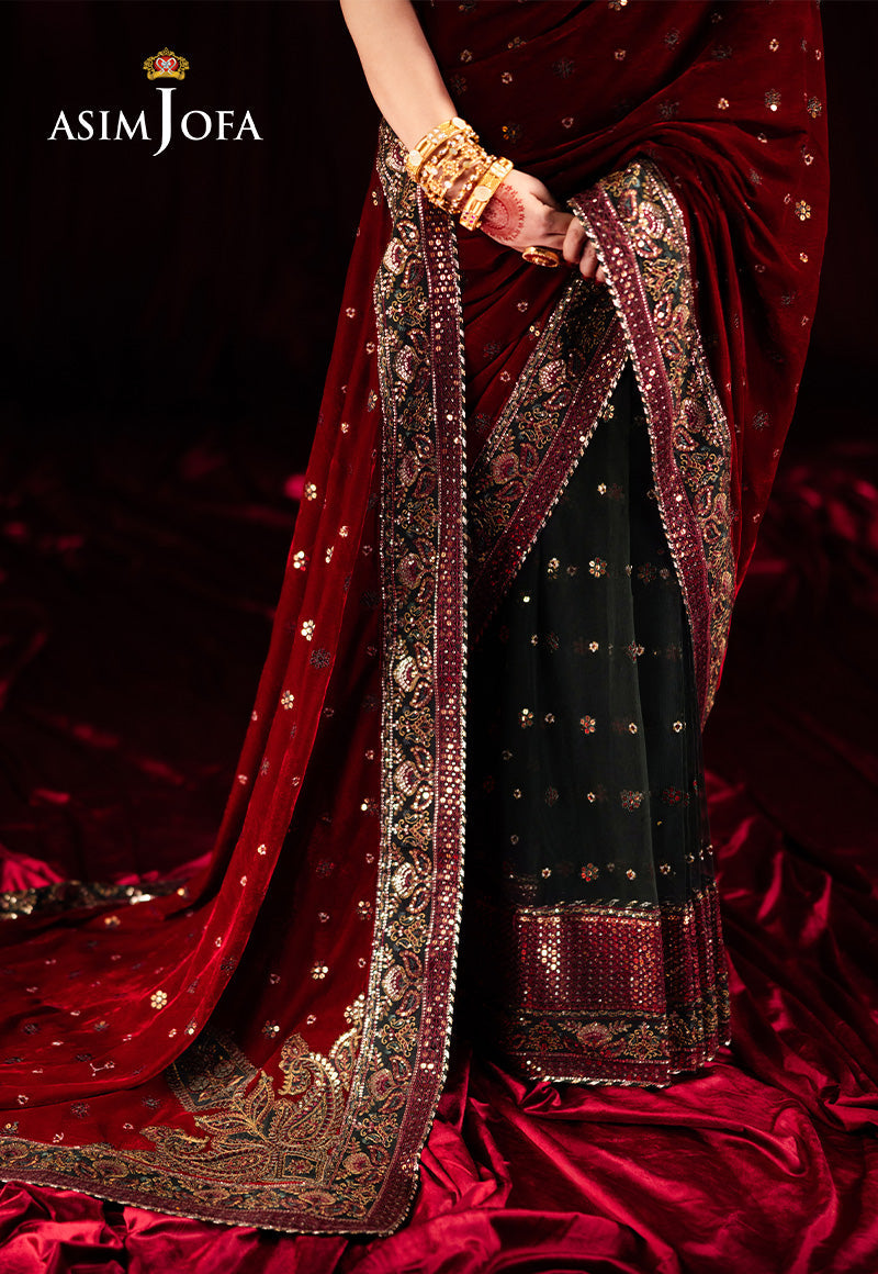 AJMVP-08 EMBROIDERED VELVET STITCHED 2 PCS