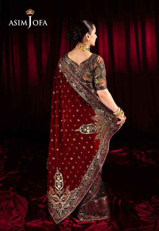 AJMVP-08 EMBROIDERED VELVET STITCHED 2 PCS